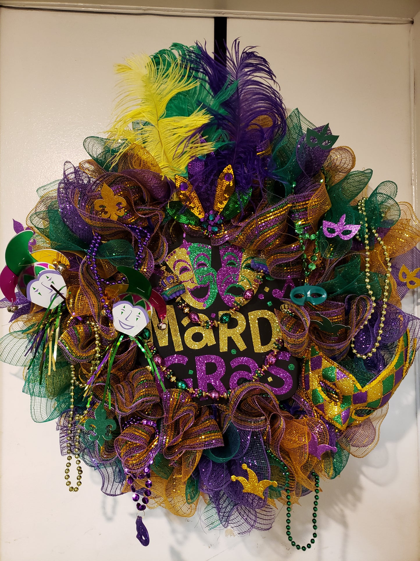 Mardi Gras Wreath