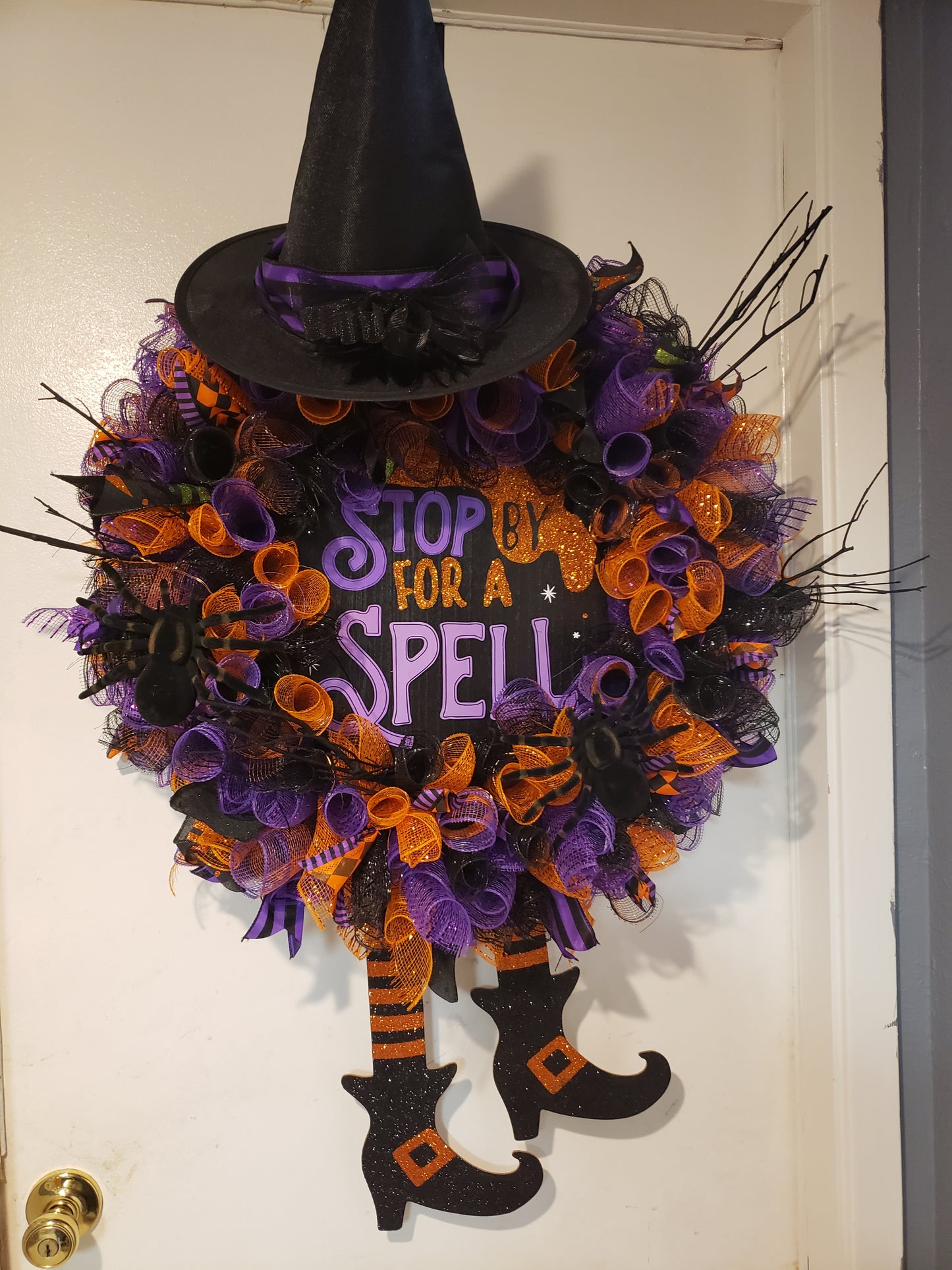 Spooky Witchy Halloween Wreath