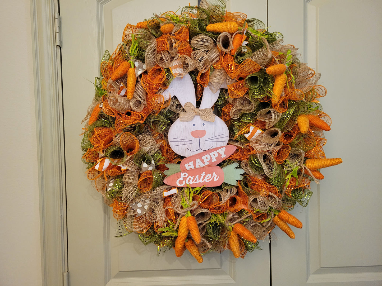 Happy Easter Bunny Wreath